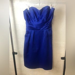 Jr Satin short tea length dress